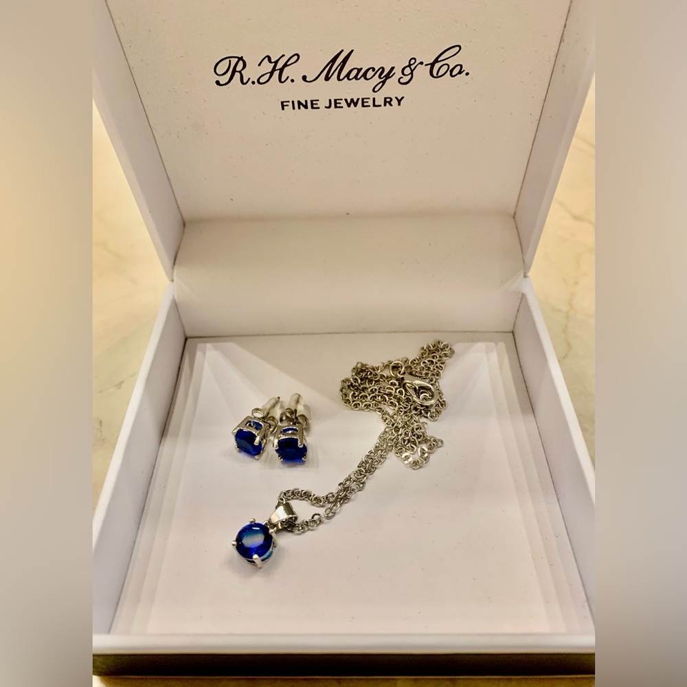 EFFY Blue Necklace & Earring Set